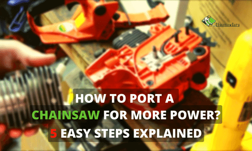 How to Port A Chainsaw in 5 Easy Steps [2022]