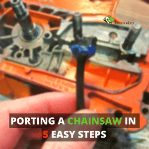 porting a chainsaw