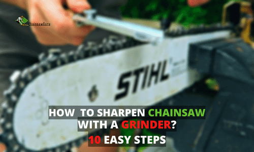 how to sharpen chainsaw with a grinder
