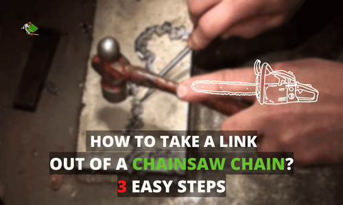 how to take a link out of a chainsaw chain