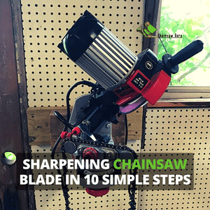 sharpening chainsaw blade in easy steps