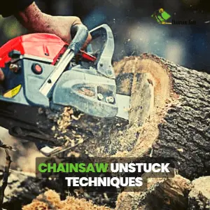 chainsaw unstuck techniques