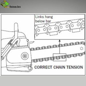 chainsaw tension diagram