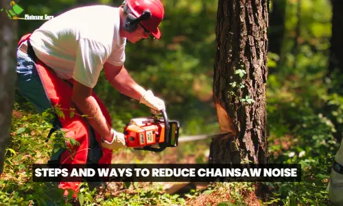 ways to reduce chainsaw noise