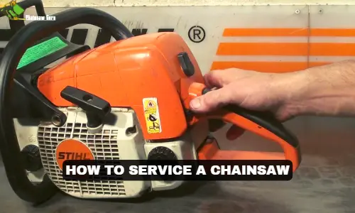 how to service a chainsaw