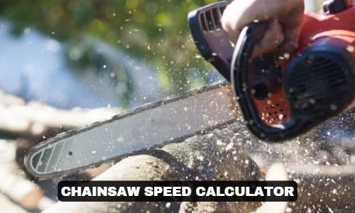 chainsaw chain speed calculator