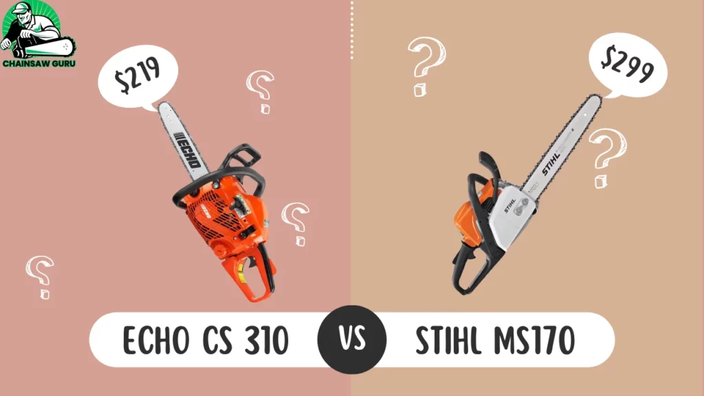 Echo CS310 vs Stihl MS170 review