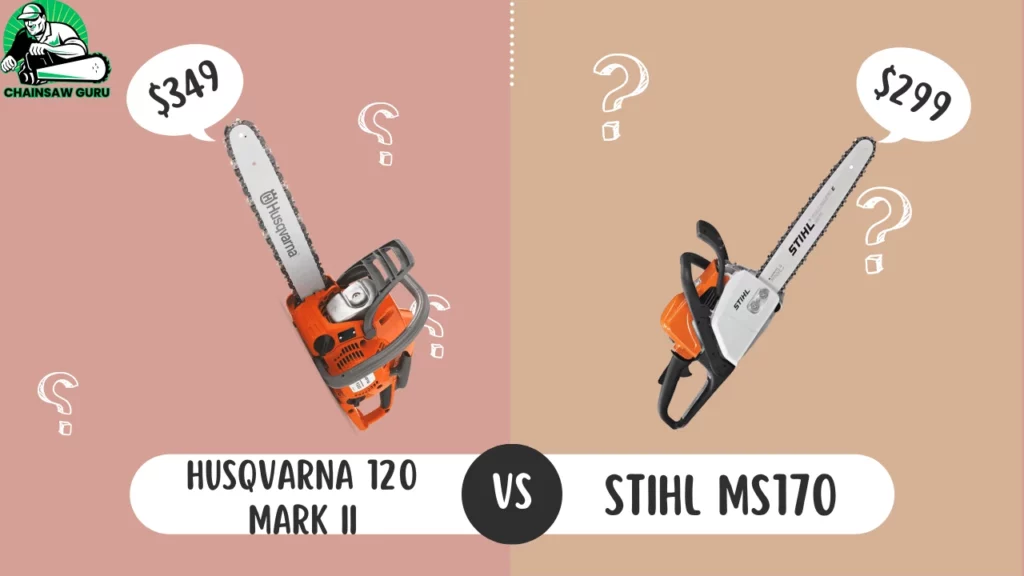 husqvarna 120 mark II vs Stihl MS 170 chainsaw