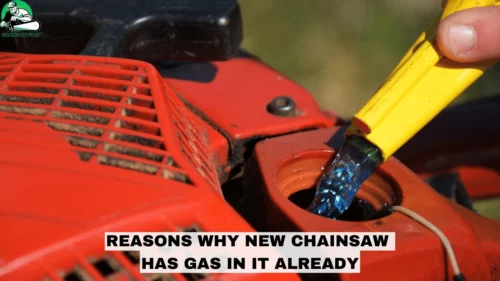 reasons why new chainsaw has gas in it already