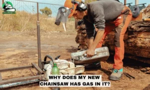 why does my new chainsaw has gas in it