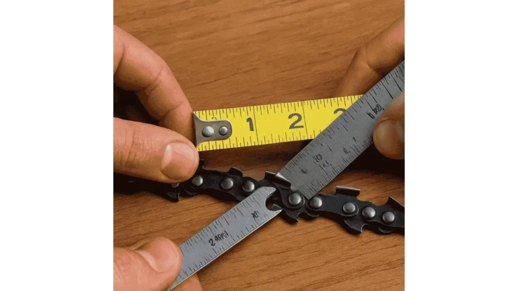 How to Measure a Pole Saw Chain.