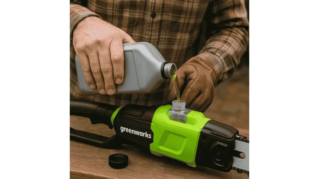 What Kind of Oil Should I Use for a Greenworks Pole Saw.
