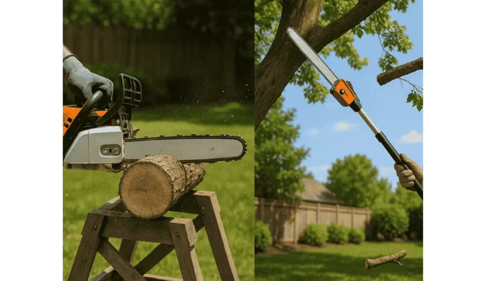 which is better chainsaw or pole saw.