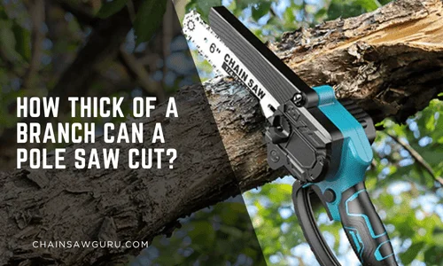 How Thick of a Branch Can a Pole Saw Cut