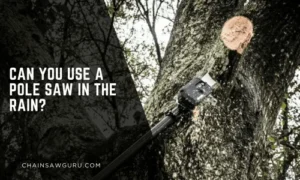 can you use a pole saw in the rain