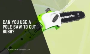 can you use a pole saw to cut brush