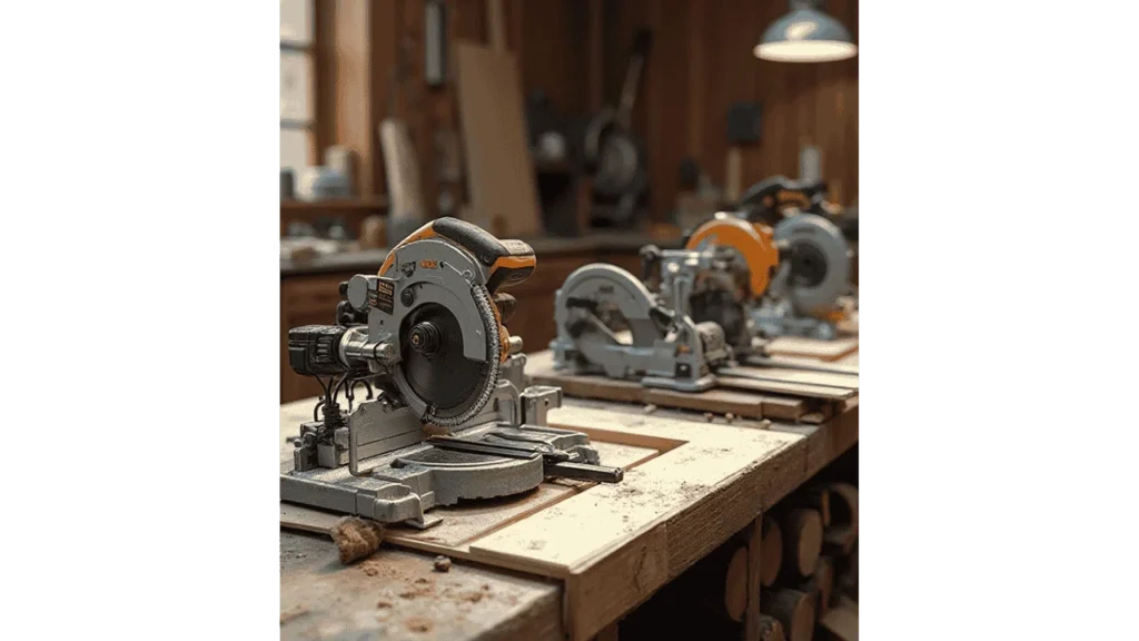 types of power saws for wood cutting.