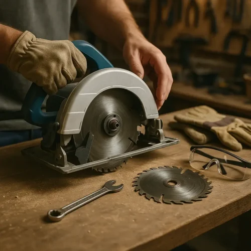 change a circular saw blade
