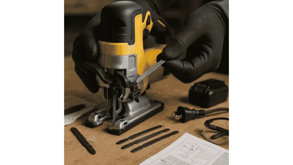 how to change jigsaw blade.
