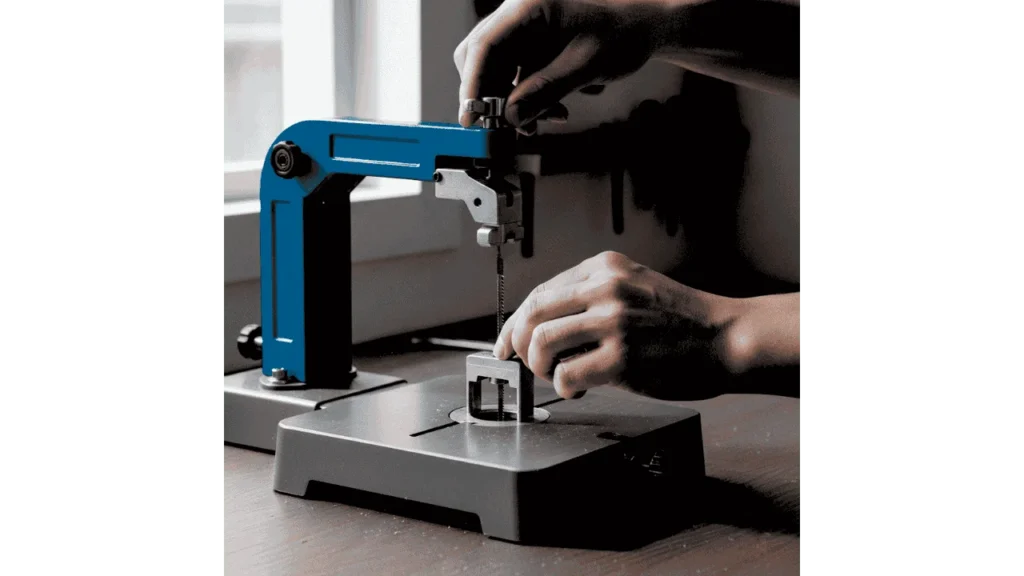 how to change scroll saw blade.