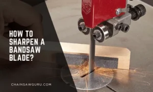 how to sharpen a bandsaw blade