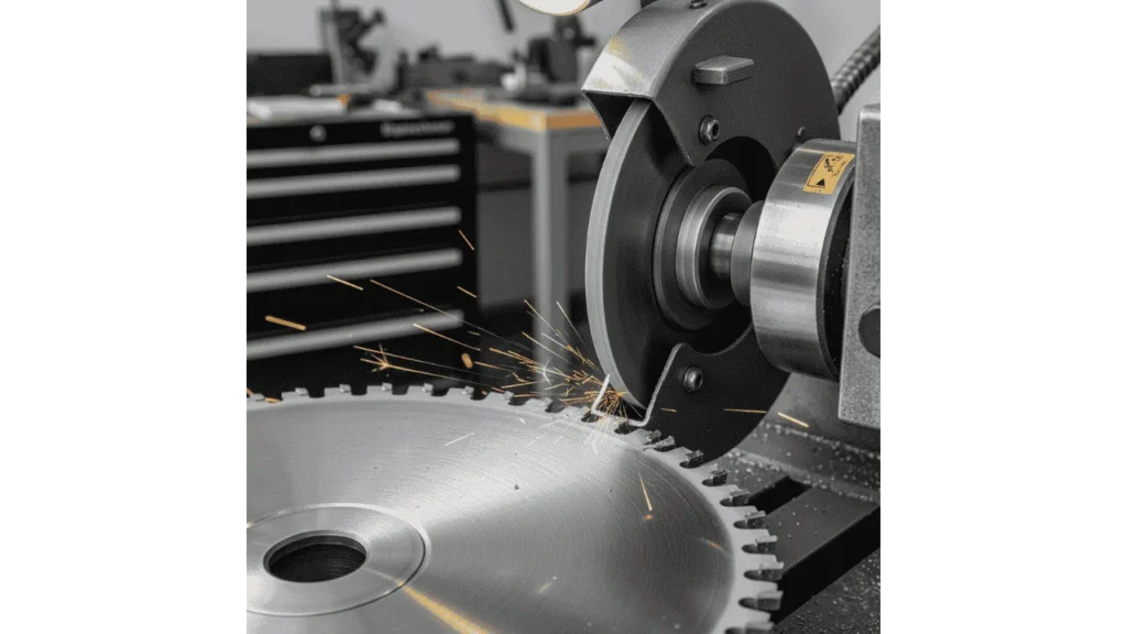 how to sharpen a track saw blade.