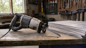 reciprocating saw cutting aluminum
